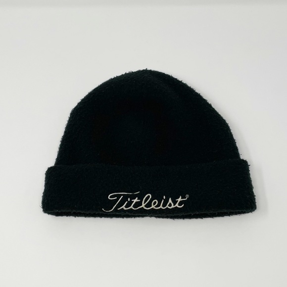 Titelist Spellout Fleece Winter Beanie Hat Blue